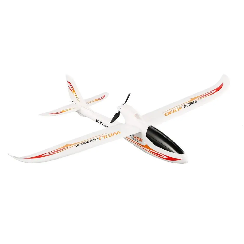 Белый WLtoys F959 2,4G Радиоуправление 3 канала RC самолет фиксированное крыло RTF самолет небесно-король складной пропеллер уличный Дрон игрушка Новинка - Цвет: Белый