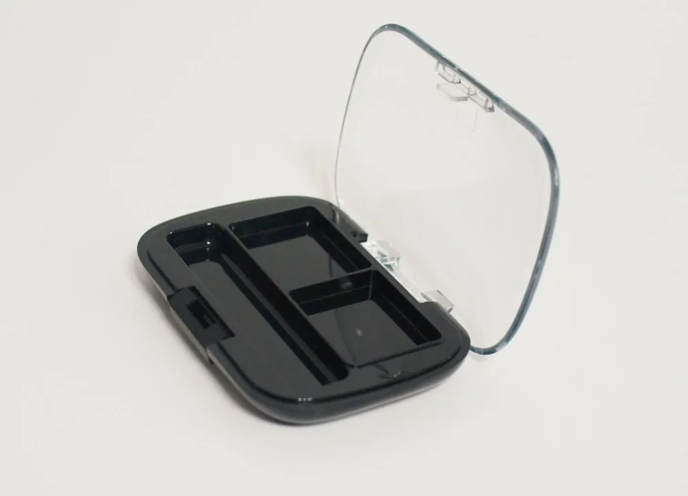 100 PCS/LOT 2 holes empty plastic case for eye shadow, Empty cosmetics case, plastic cosmetic container