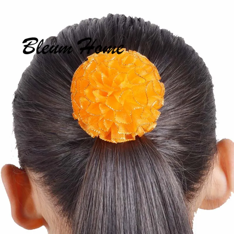 Тюль Шифоновый Цветок 2 шт. головные уборы для девочек с бантом сферическая лента