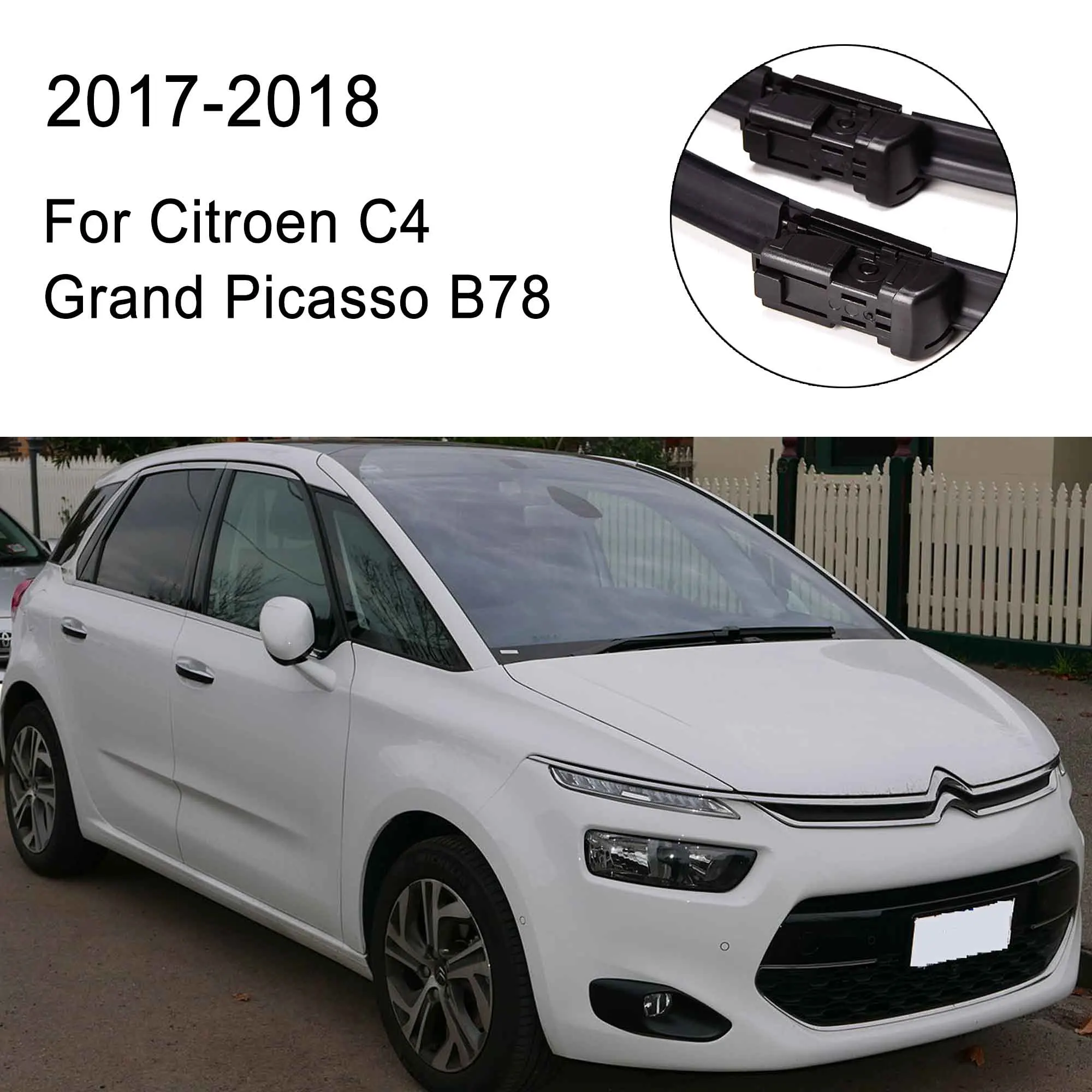 2017-2018 B78 Mikkuppa щетки стеклоочистителя для Citroen C4 Grand Picasso модельный год 2006- стеклоочиститель авто аксессуары - Цвет: 2017-2018 B78