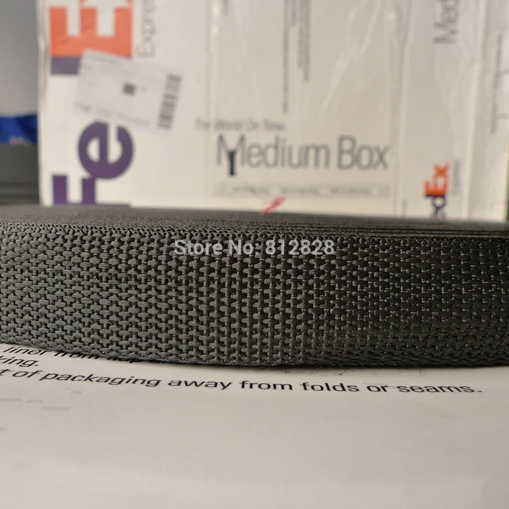 1 дюйм 25 мм черные нейлоновые ремешки для пакетов из полипропилена 100 ярдов | Дом и