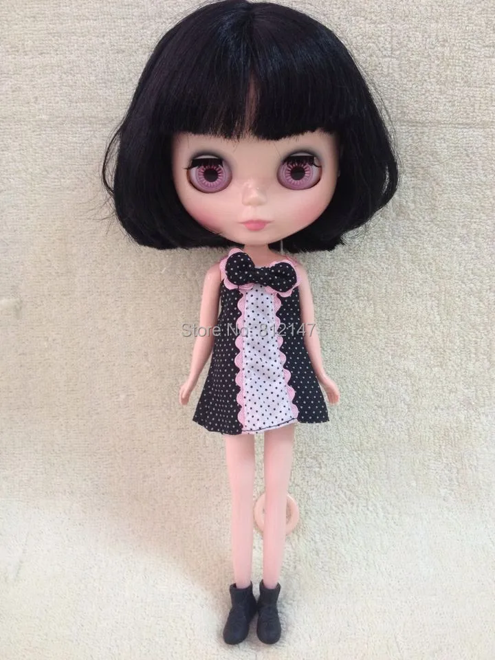 Модная Кукла Обнаженная кукла blyth (черные волосы) B21
