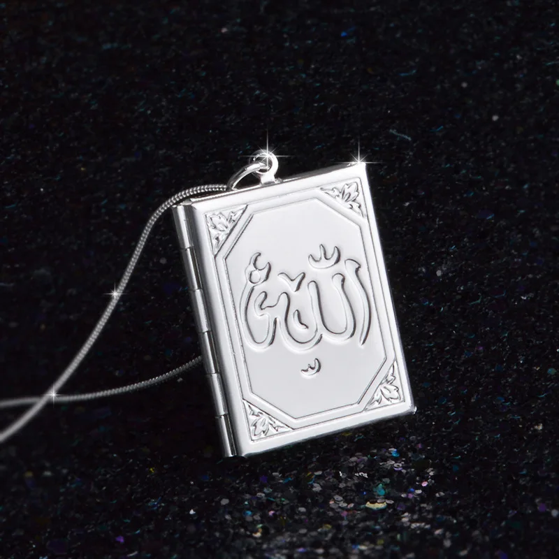 

Hot Selling DIY Secret Message Locket Totem Pendant Necklace Silver Gold Openable Family Gift For Lover Couples Custom Jewelry