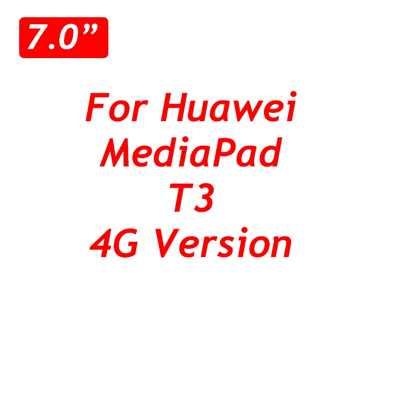 Закаленное стекло для huawei MediaPad T3 7,0 8,0 9,6 дюймов Wifi 4G версия M5 M5 Pro Tablet M3 lite 8 10 дюймов Защитная пленка для экрана - Цвет: T3 4G Version 7.0
