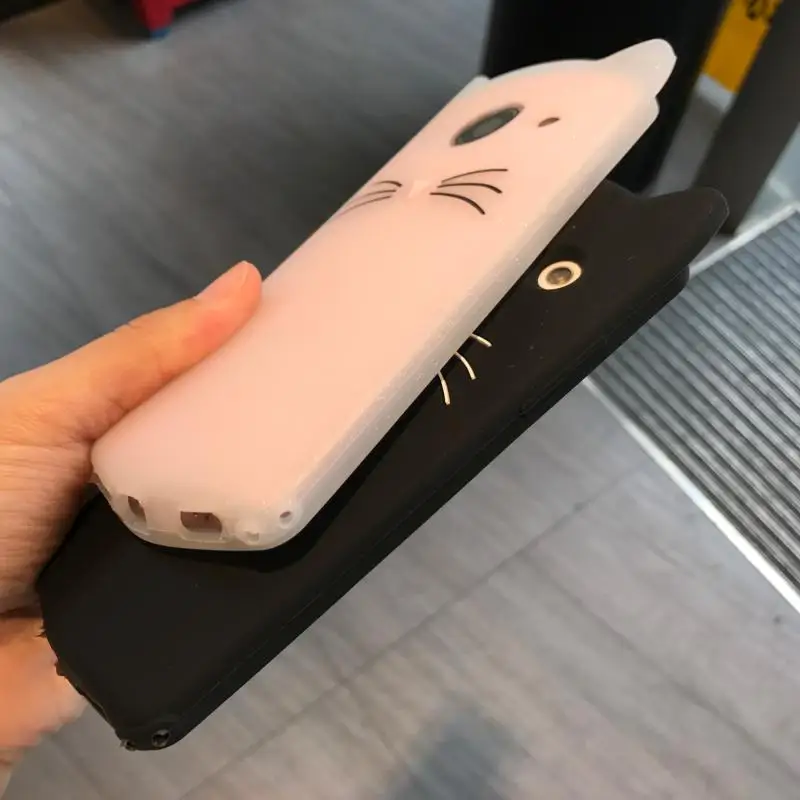 Милый 3D Блестящий бородатый чехол с кошкой для Meitu M8 M6 M6S M4 T8 мягкий силиконовый