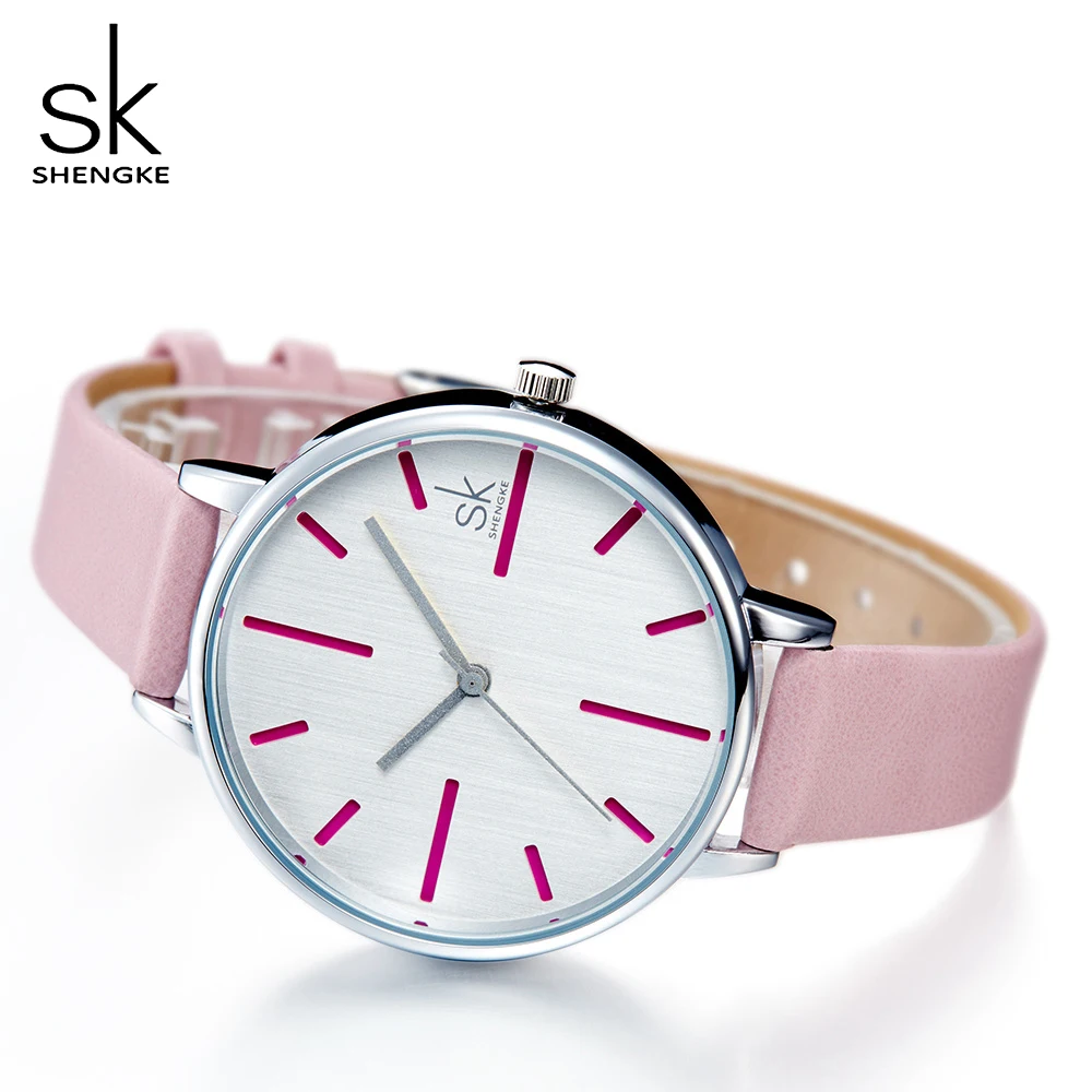 Женские кварцевые часы Shengke с кожаным ремешком|watch best|watch brandwatch brand women |