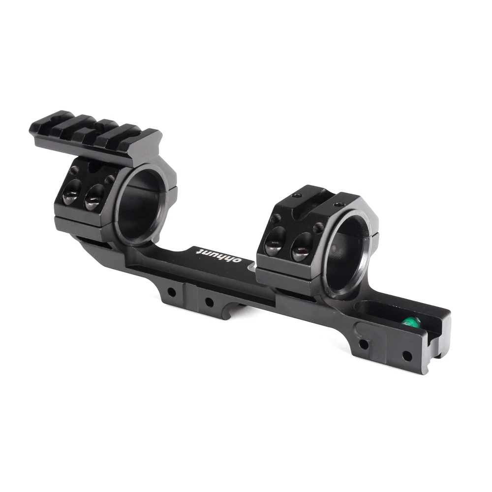 

11mm 3/8" Dovetail Riflescope Rings Hunting Scope Rings 25.4mm 30mm Offset Scope Mount Top Picatinny Weaver Rail w/ Bubble Level