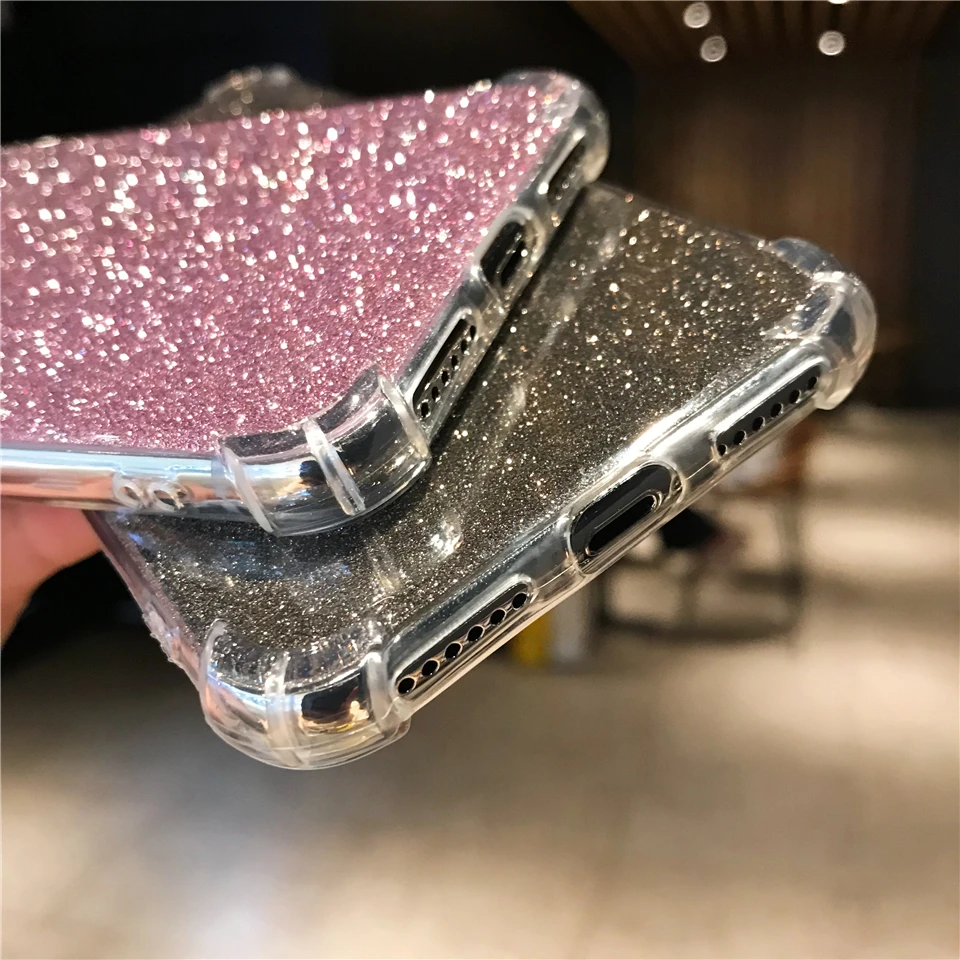 Anti-Knock Shockproof Glitter Silicone TPU Soft Bling Case For iPhone X XR XS MAX 5S SE 6 6S 7 8 Plus Cover Phone Cases |