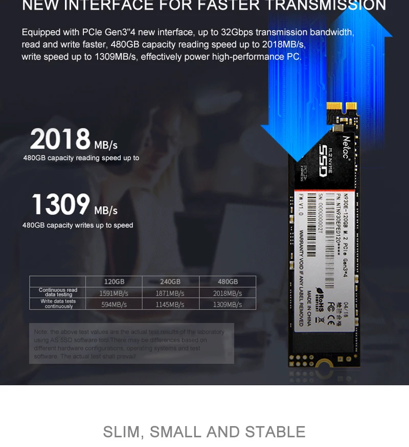Netac Original SSD N930E PRO Solid State Drive SATA3 60G 120G 240G 480G SSD For Laptop Desktop Hard Drive TLC Solid State Disk
