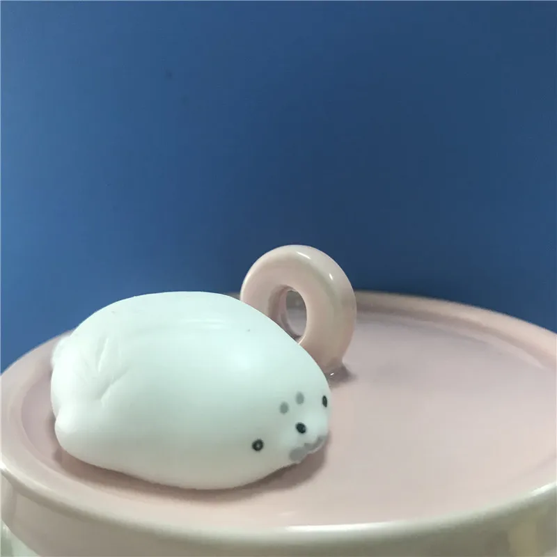 Cute Мини Изменение цвета милый кот Антистресс мяч сжимает Mochi поднимающийся Abreact мягкий липкий снятие стресса забавная Подарочная игрушка - Цвет: Cute