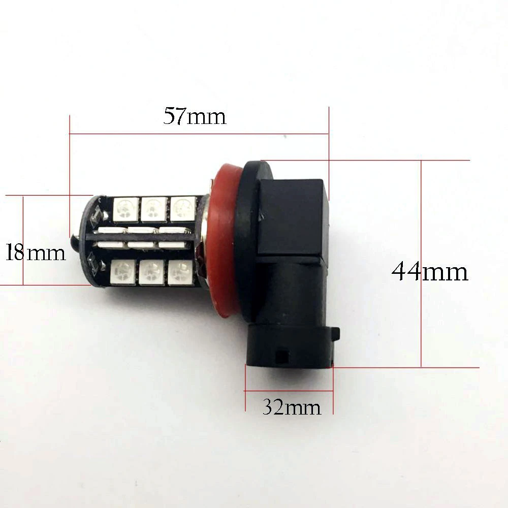 YSY 2 шт. 27SMD Мульти Цвет RGB 5050 H11 H8 1156 3156 7440 H7 9006 9005 Светодиодный светильник тумана