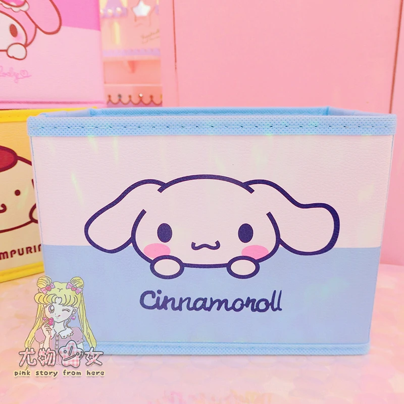 Мультфильм Хелло Китти моя мелодия Cinnamoroll пудинг собака милые косметички женский макияж сумки игрушки складной ящик для хранения сумка