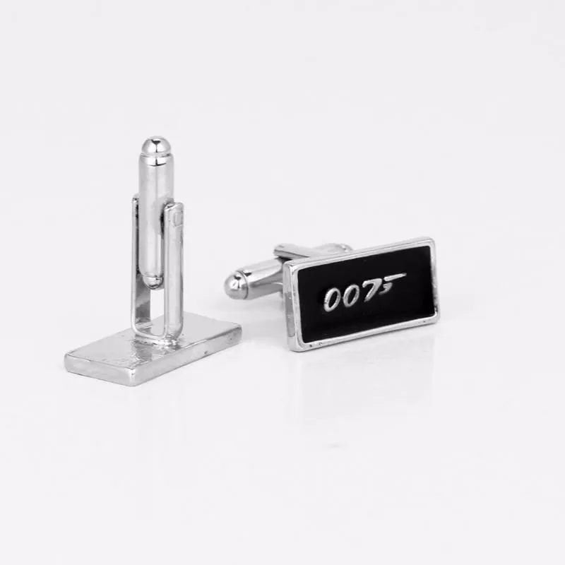 Оптовая продажа суперкрасивые звенья серии 007 модные Джеймс Бонд призрак запонки