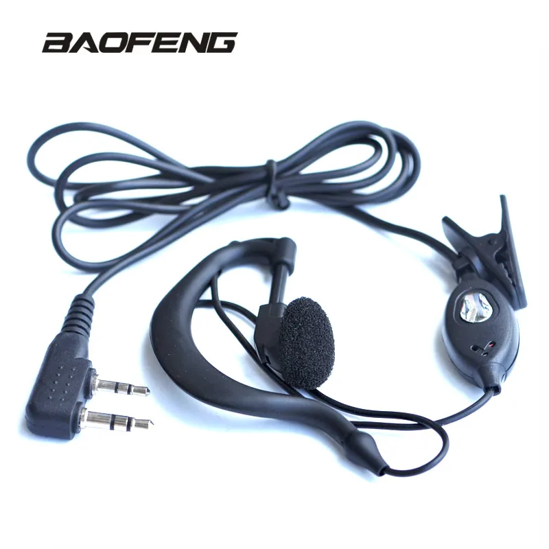 Оригинальные наушники Baofeng для радио рация микрофон 888S uv5r UV 5r UV82|baofeng headphone|headphone for