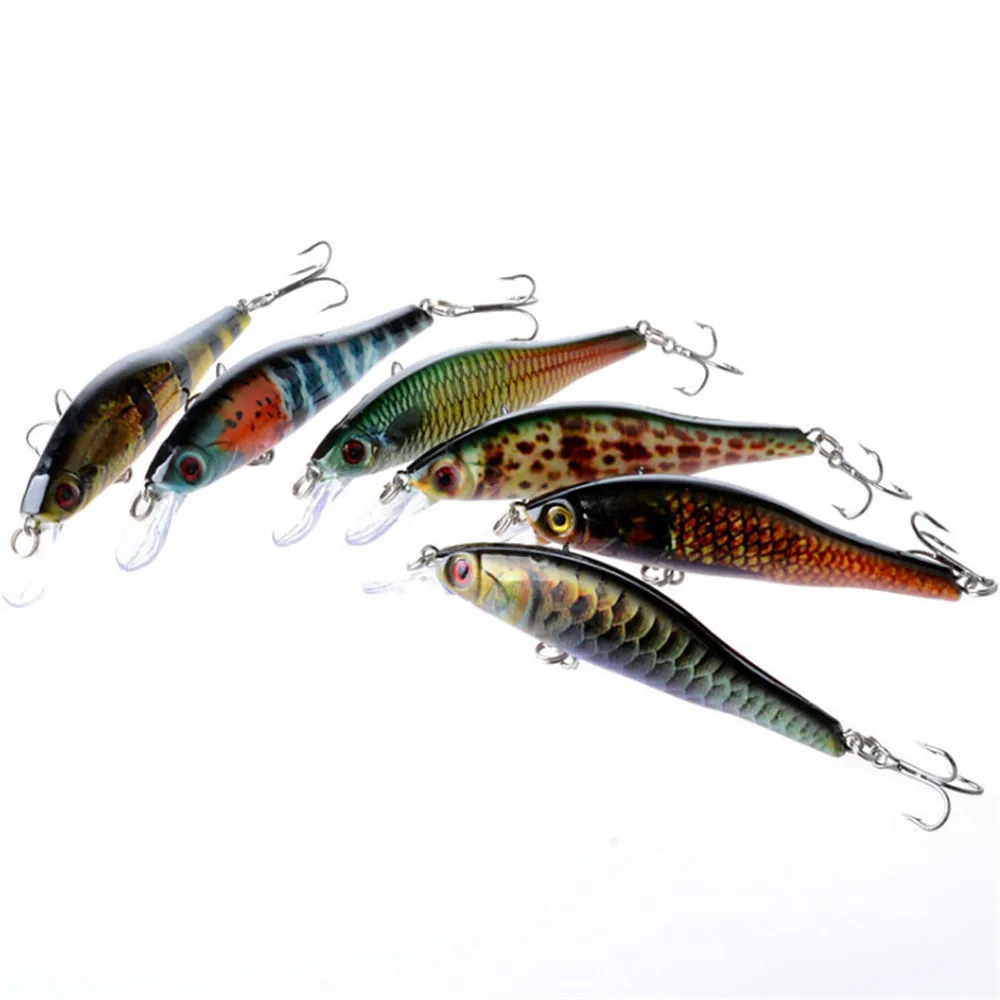 1 шт. рыболовная приманка в виде гольяна с объемными глазами 9 5 см 11 г окрашенная