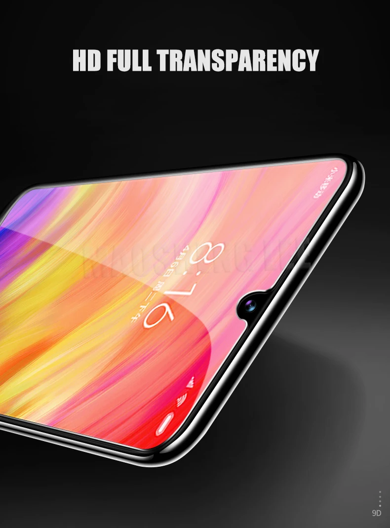 2 шт./лот, закаленное стекло для Xiaomi Redmi Note 7 Pro, Защитное стекло для экрана для Redmi note 7, защитная пленка против Blu-Ray