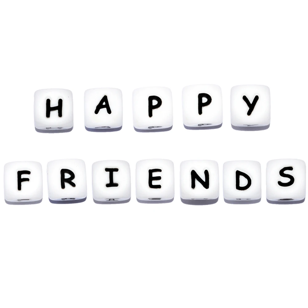 Happyfriends 1 лот Заказные DIY персонализированные именные силиконовые буквы с