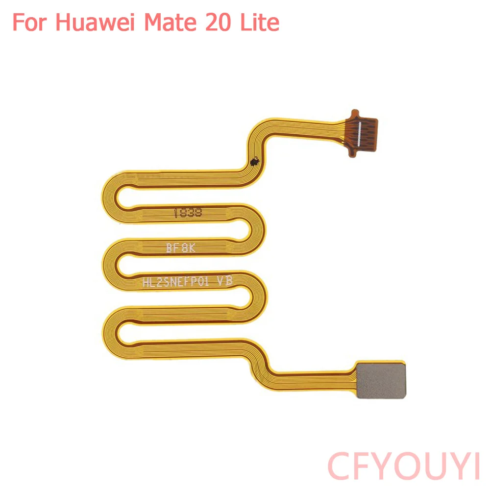 Для Huawei Mate 20 Lite домашняя кнопка отпечатков пальцев Сенсорный Id сенсор разъем