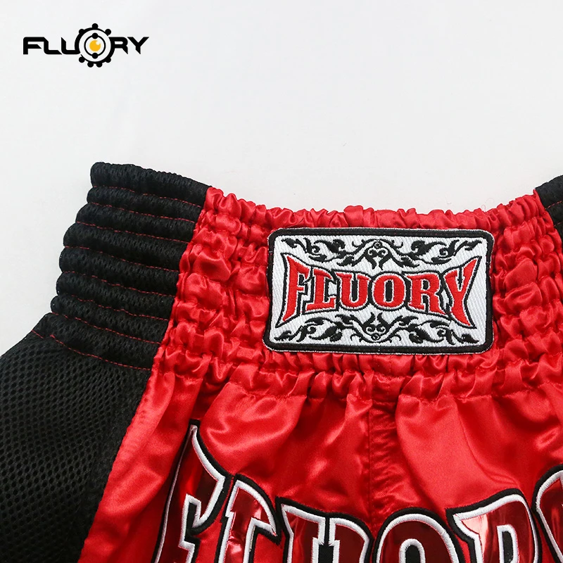 Fluory Ретро Вышивка Патчи Шорты 100% полиэстер Школа одежда Штаны унисекс mma