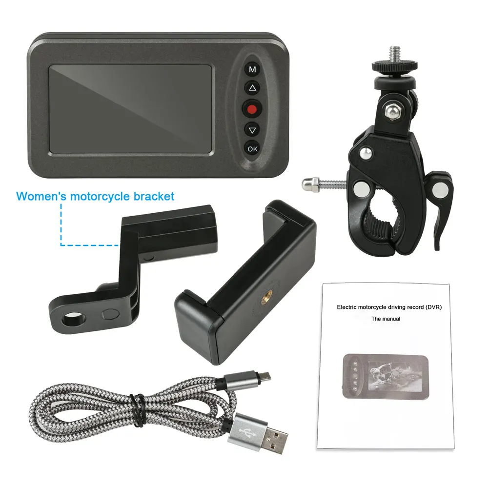 Дюймов 3 дюймов Moto rcycle видео регистраторы Full HD 1080p rbike петля запись водостойкие