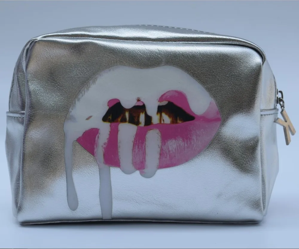 Сумка женская многофункциональная портативная с 3d принтом и красным ртом|cosmetic