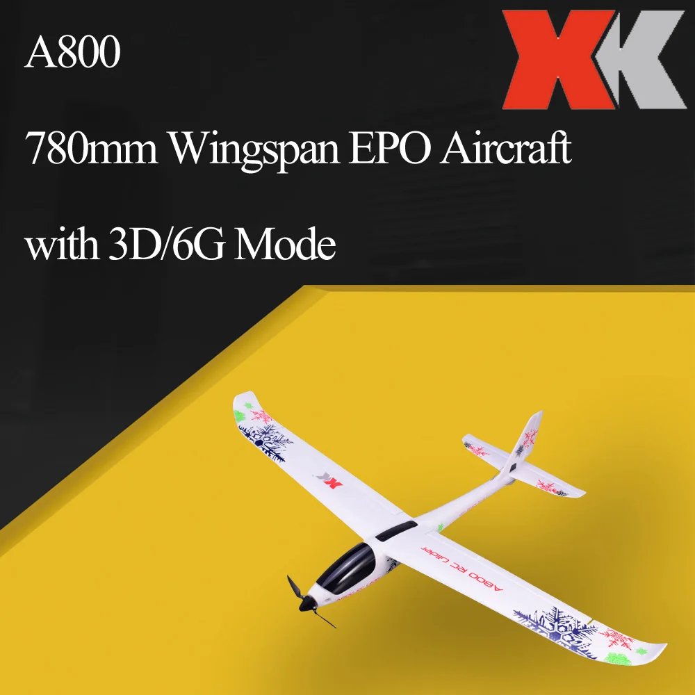 WLtoys XK A800 2 4 ГГц 5 канальный радиоуправляемый самолет с переключателем режима 3D/6G 780