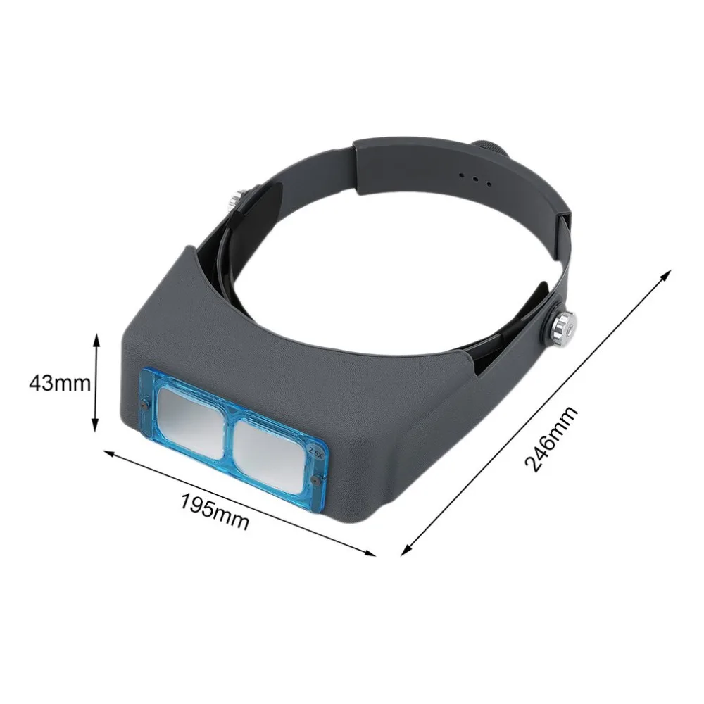 2017 Новый тип шлема увеличительное стекло двойная головка объектива ношение Лупа