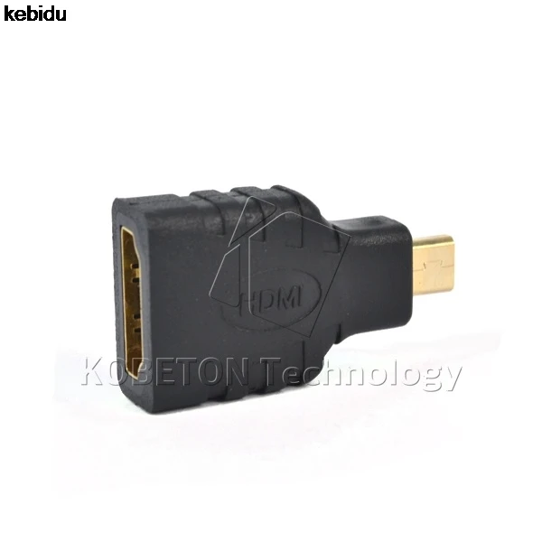 2017 микро HDMI совместимый штекер Женский адаптер HD позолоченный конвертер F M Тип D