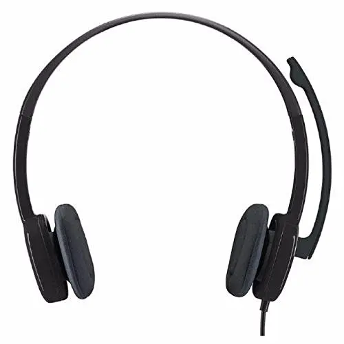 Аналоговая стереогарнитура Logitech H151 3 5 мм со штанговым микрофоном Черная |