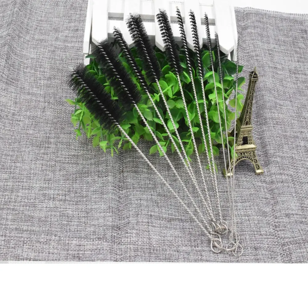 10 шт. нейлоновая проволочная трубка из нержавеющей стали щетка для бутылки с