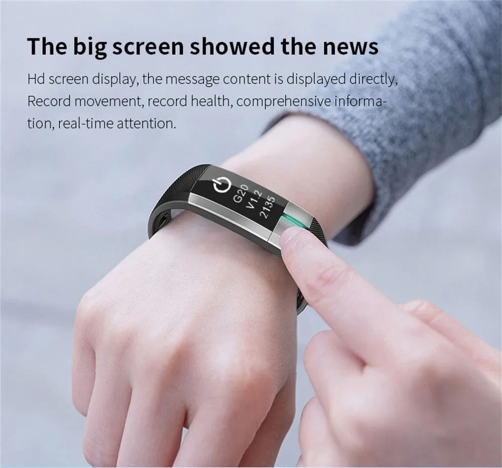 Новинка 2019 мужские и женские водонепроницаемые фитнес трекер IP67 Bluetooth умные часы