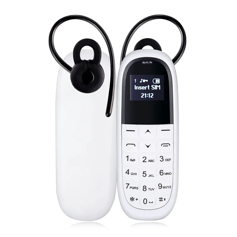 Супер Мини карманный телефон волшебный голосовой смены 3,0 Bluetooth Dialer анти-потеря MTK6261DA сотовый телефон P138 - Цвет: White