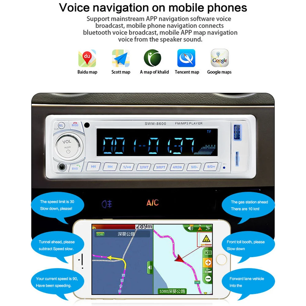 Автомобильный радиоприемник 1 din в-тире FM/Bluetooth/SD карты/USB/MP3 мультимедийный плеер Дистанционное Управление 12V 4-канальный outputautoradio