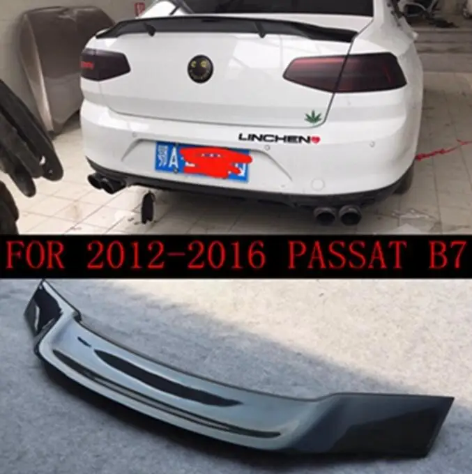 Для Volkswagen VW Magotan Passat B7 B8 2012- хвост из углеродного волокна крыло задний спойлер багажника Car R укладки - Цвет: 2012-2016