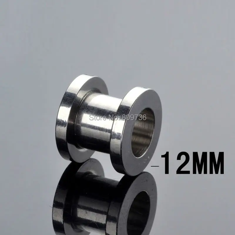 2 шт. Нержавеющая сталь винт туннель штекер уха Носилки Плоть датчик расширитель