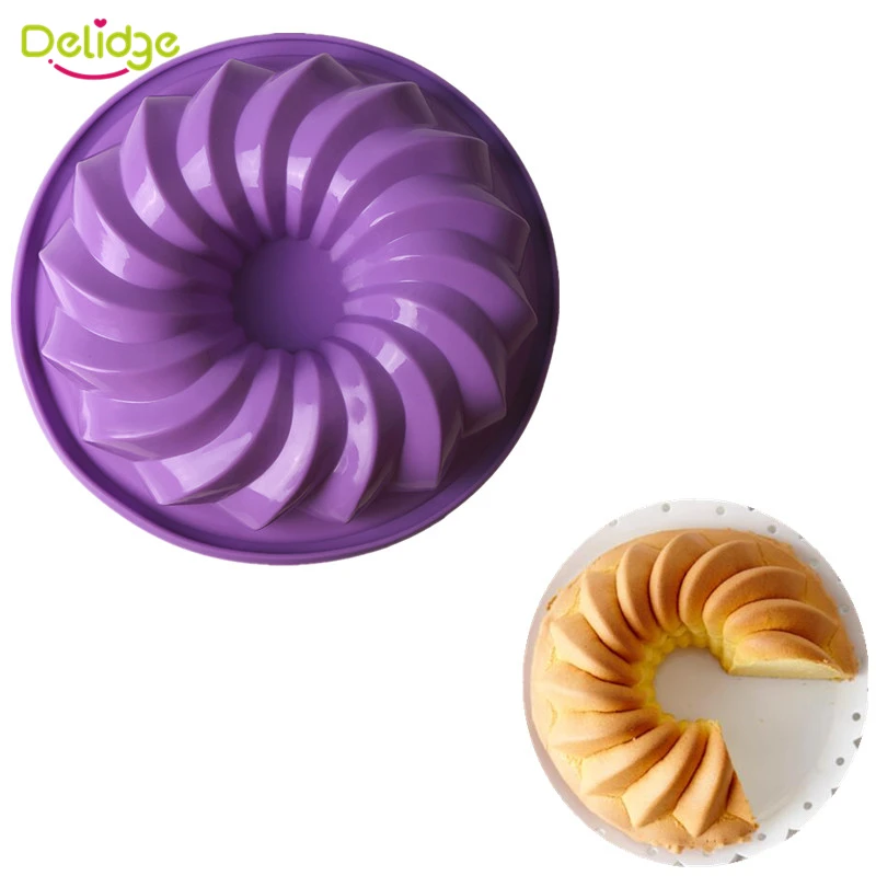 1 шт. спиральная форма для торта большого размера силиконовая шифоновая в виде