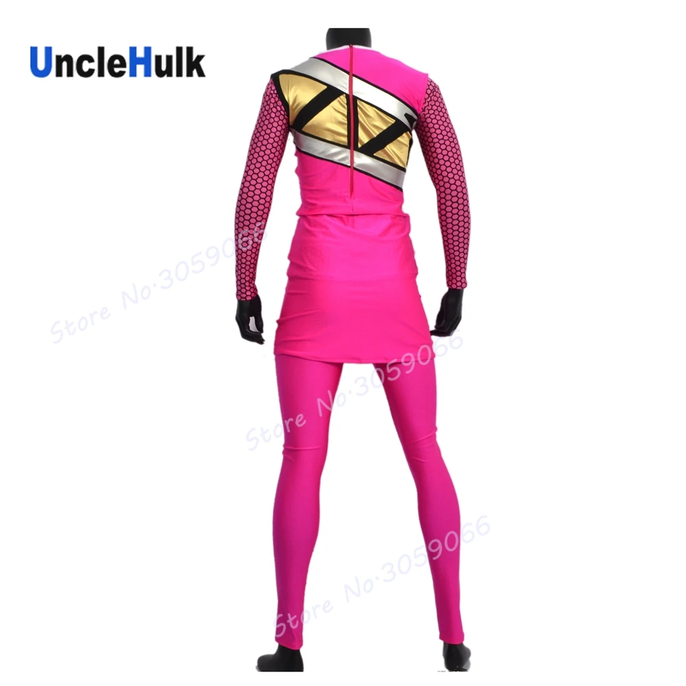 Kyoryusentai Zyuranger Ptera розовый рейнджер (без капюшона) Эми Косплей Костюм | UncleHulk|Костюмы