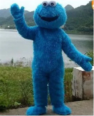 

Factory direct selling high quality Long Fur Elmo Mascot Costume Character Costume Cartoon Costume Elmo Cosplay Free Shipping