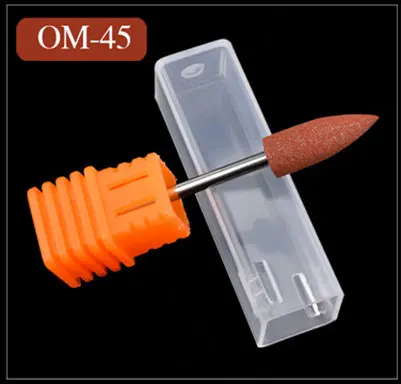 OM-45 1 шт. силиконовый дизайн ногтей Полировка головы электрическая шлифовальная машина резиновая шлифовальная разгрузка полировка Броня полировка артефакт - Цвет: OM-45