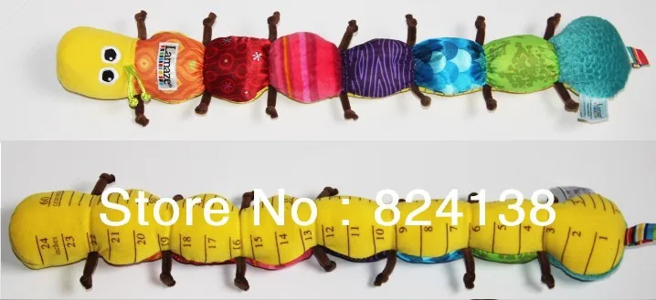 Бесплатная доставка Очень популярные красочные музыкальная Inchworm мягкий