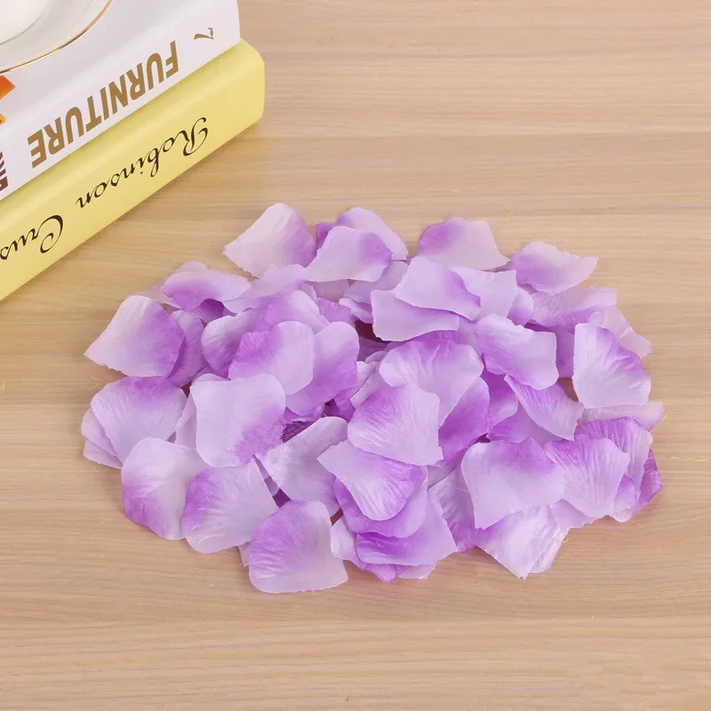 Light Purple JaneVini 1000 шт Свадебные лепестки роз аксессуары Petalos De Seda искусственное свадебное украшение из ткани цветок розы Petala - Цвет: Light Purple