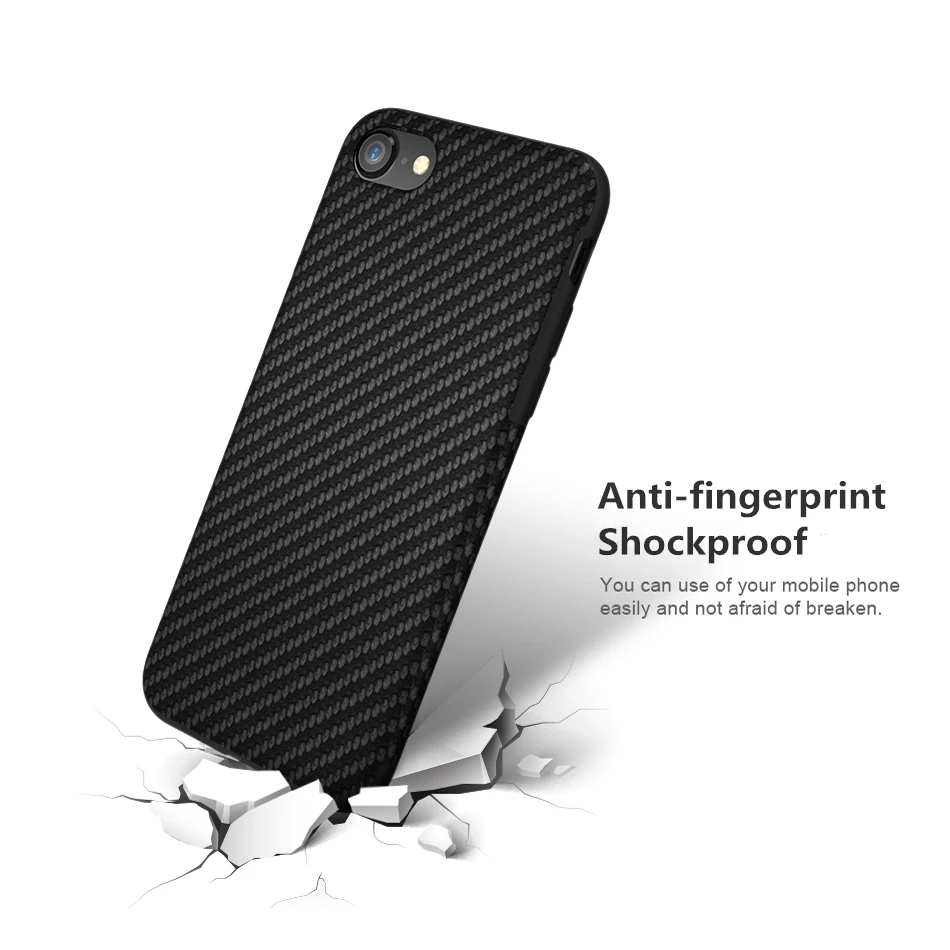 CONNICS Carbon Fiber Case Для iPhone 6 S 7 Twill Шаблон Оболочки ТПУ PU Soft Phone Обложка Apple s Плюс Случаях