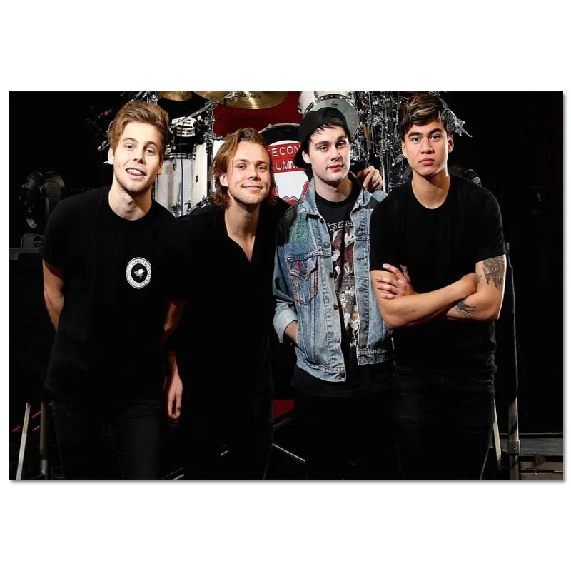 Постер на холсте заказ 5 секунд лета Картина для домашнего декора тканевый