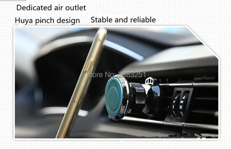 360 градусов Автомобильный держатель Магнитный для телефона с вентиляционным