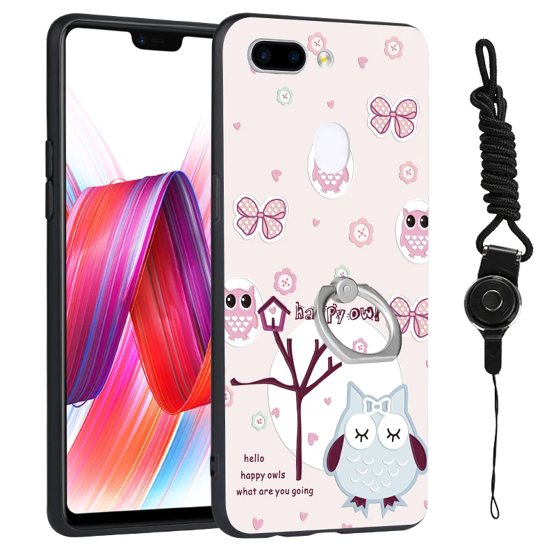 Для OPPO R15 R11S R11 плюс R9 R9S A83 A79 A59 A57 A39 A37 A33 A31 Lucky мультфильм телефон чехол с ручной