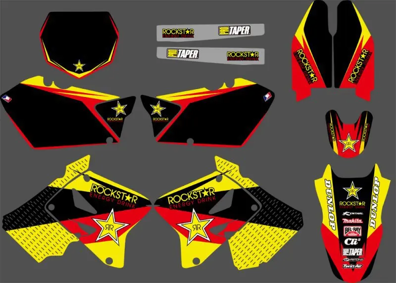 Наклейки графические наборы для Suzuki RM125 RM250 2001 2003 04 05 06 07 08 09 10 2011 2012 RM 125 250 |