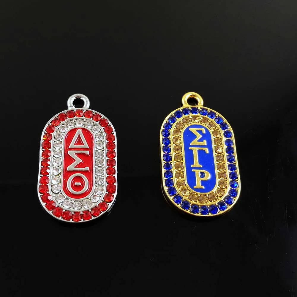100 шт греческое братство Dst AEO Delta Sigma Theta AKA SGR Sigma Gamma Rho ZETA PHI BETA Dive Nine Dog Tag charm