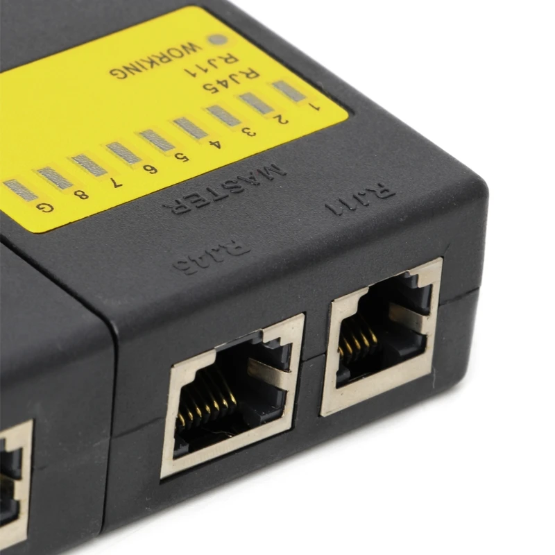 Супер мини тестер сетевого кабеля LAN Cat5 RJ11 RJ45|Сетевые инструменты| |