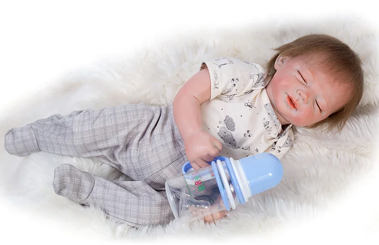 Силиконовые куклы Новорожденные 48 см стильное тело Реалистичная имитация для