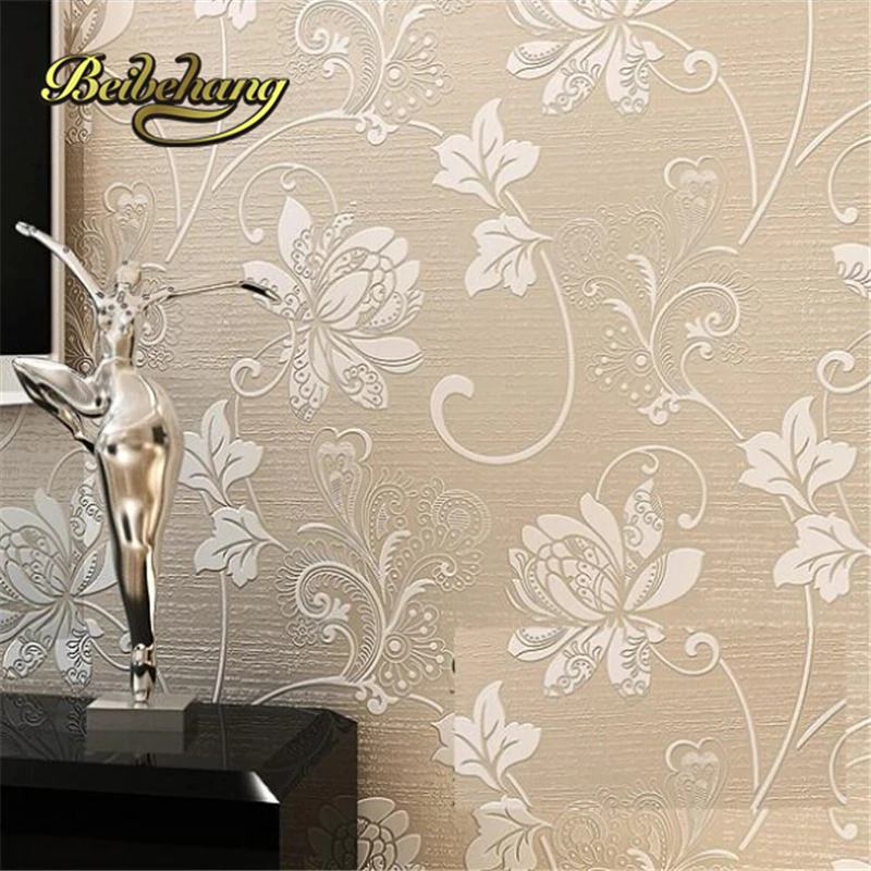 

beibehang papel de parede sala.Floral nonwoven wallpaper texture 3D TV backdrop relief,wallpaper for walls 3 d,wall paper
